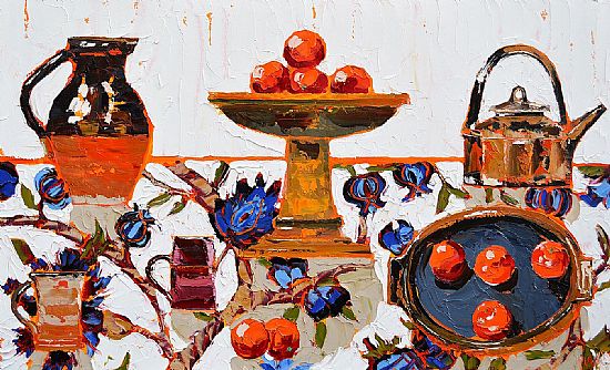 Lucy Doyle - Still life with oranges 
